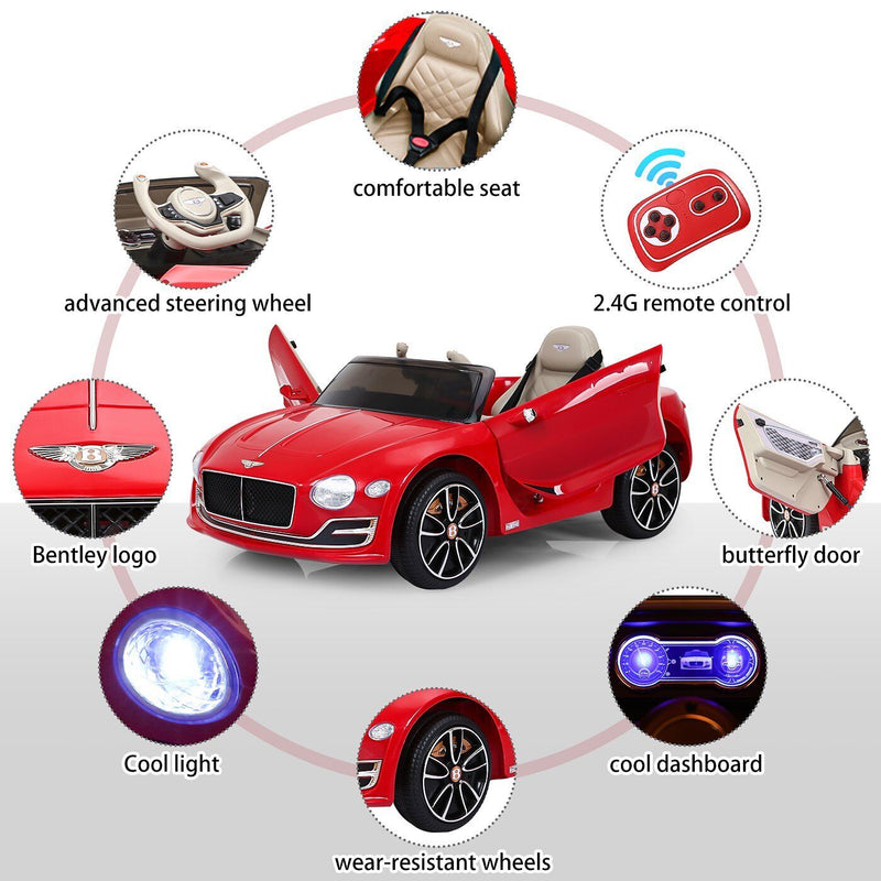 Load image into Gallery viewer, 12V Electric Bentley Style Ride On Car for Kids with Remote Control and AUX

