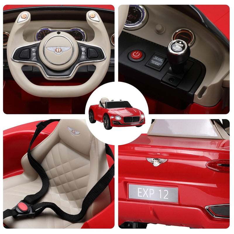 Load image into Gallery viewer, 12V Electric Bentley Style Ride On Car for Kids with Remote Control and AUX

