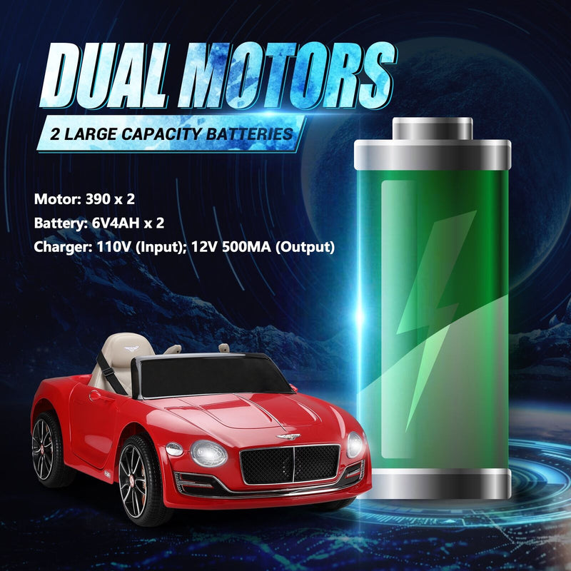 Load image into Gallery viewer, 12V Electric Bentley Style Ride On Car for Kids with Remote Control and AUX
