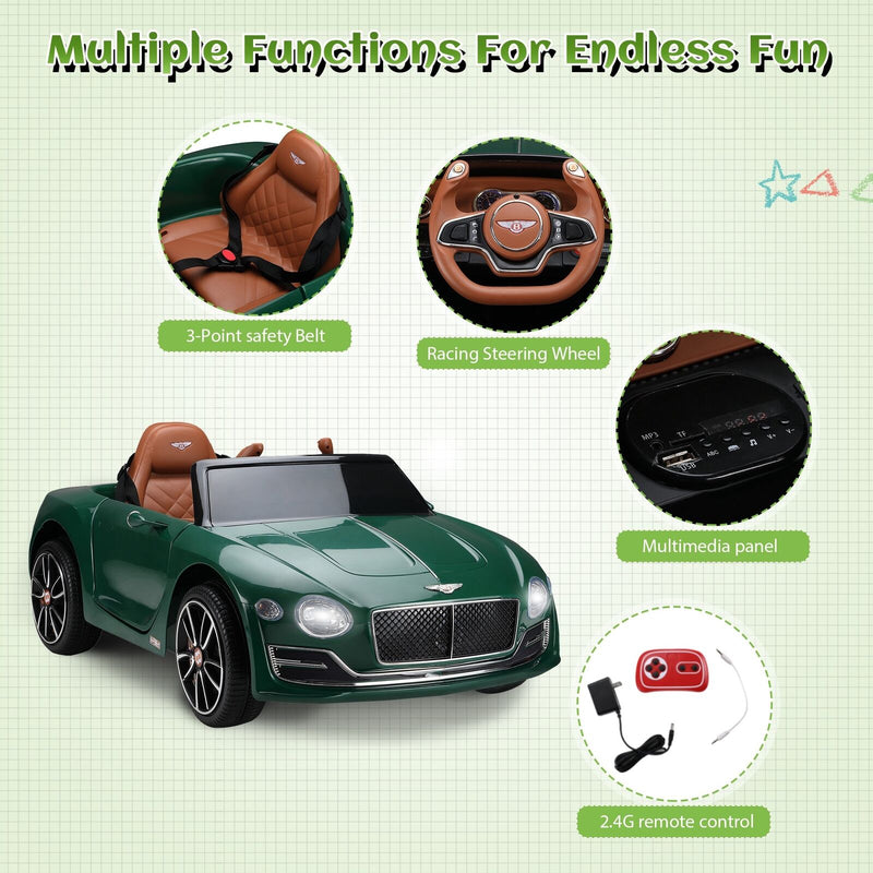 Load image into Gallery viewer, 12V Electric Bentley Style Ride On Car for Kids with Remote Control and AUX
