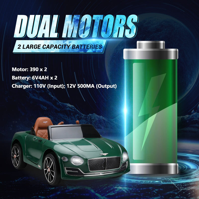 Load image into Gallery viewer, 12V Electric Bentley Style Ride On Car for Kids with Remote Control and AUX
