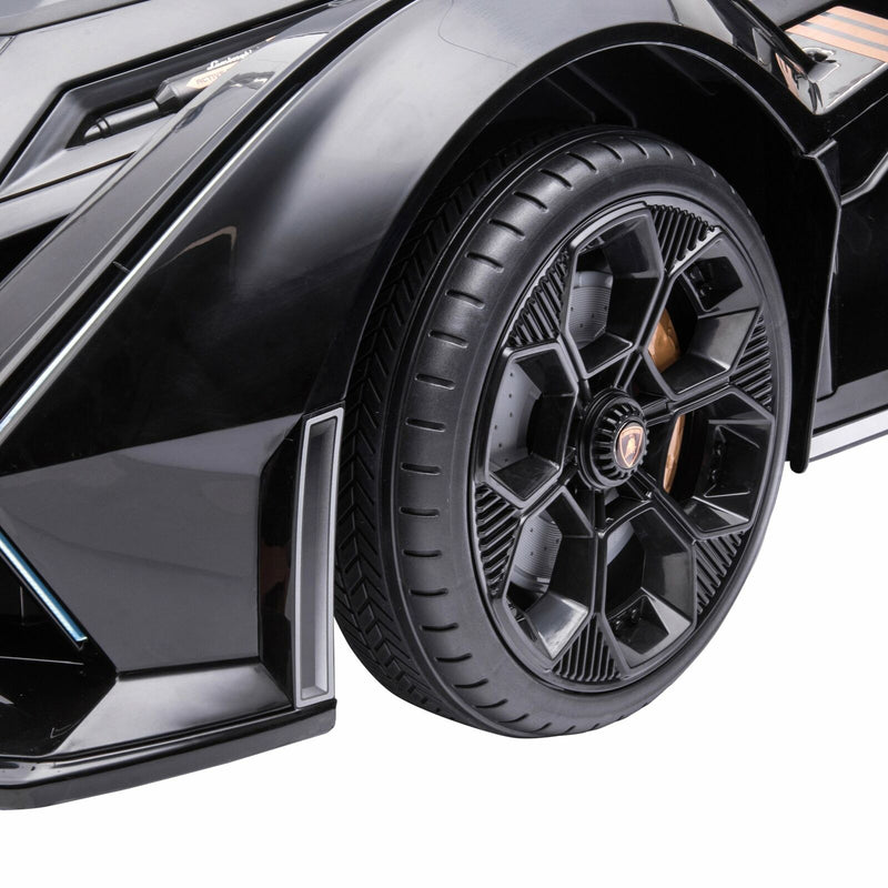 Load image into Gallery viewer, 12V Black Lamborghini GT Kids Ride-On Sports Car with Remote Control
