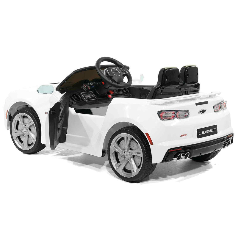 Load image into Gallery viewer, 12V Chevrolet Camaro SS Ride-On Car with EVA Rubber Tires, Open Doors, 3 Speeds, and Remote Control
