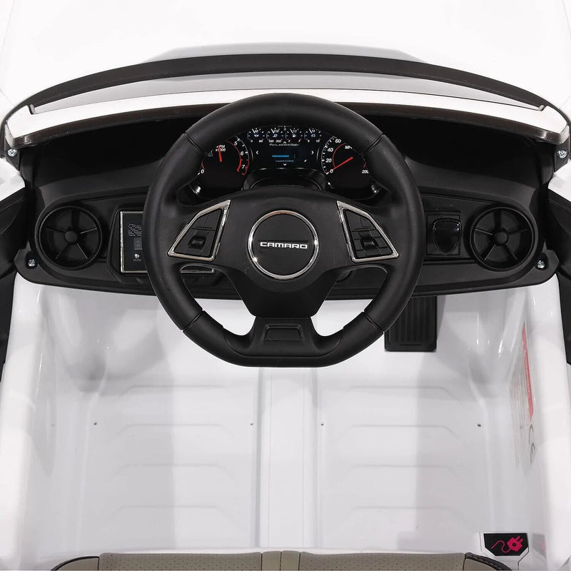 Load image into Gallery viewer, 12V Chevrolet Camaro SS Ride-On Car with EVA Rubber Tires, Open Doors, 3 Speeds, and Remote Control
