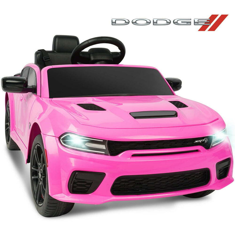 Load image into Gallery viewer, 12V Dodge Charger SRT Hellcat Ride-On Toy with Remote Control, MP3, and LED Lights for Kids
