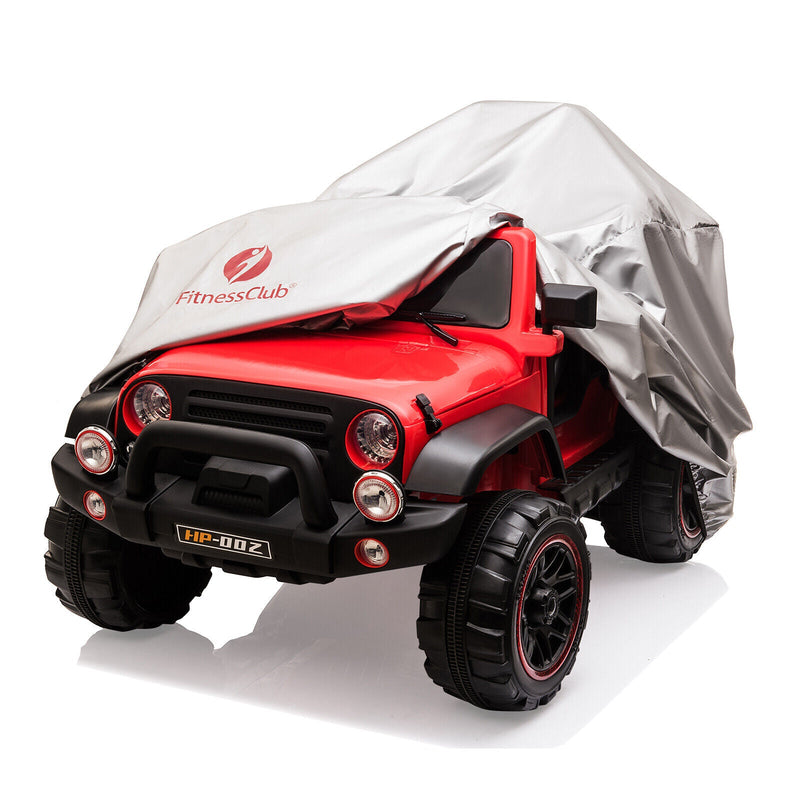 Load image into Gallery viewer, 12V Double-Seater Electric Ride-On Truck for Kids with MP3, LED Lights, Cover, and Remote Control
