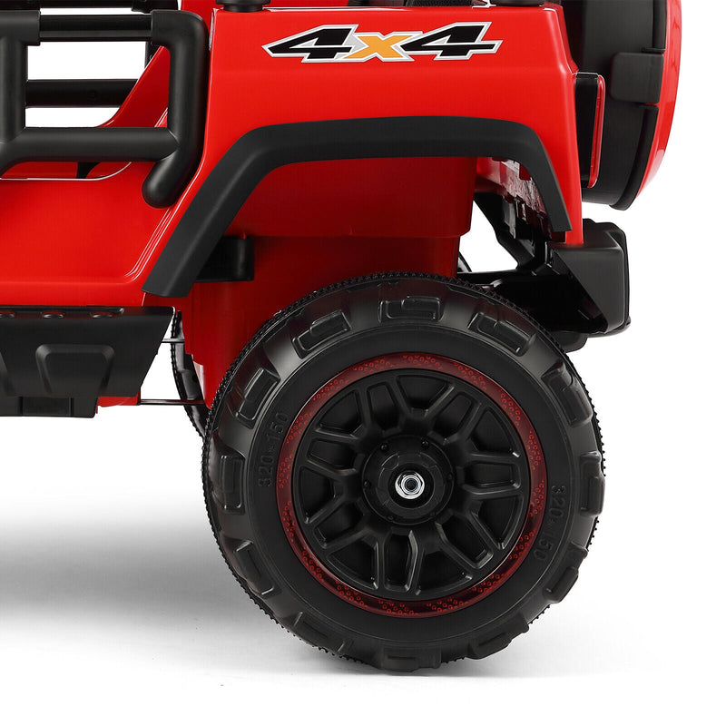 Load image into Gallery viewer, 12V Double-Seater Electric Ride-On Truck for Kids with MP3, LED Lights, Cover, and Remote Control
