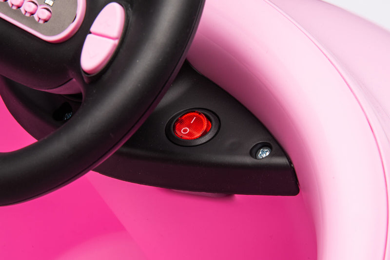 Load image into Gallery viewer, 12V Dual Drive Electric Ride-On Bumper Car for Kids with Pushrod and Dinner Plate Design

