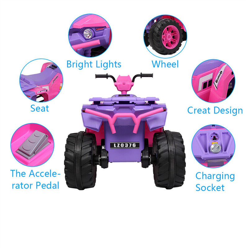 Load image into Gallery viewer, 12V Electric ATV 4 Wheeler Ride-On Toy with Music for Kids
