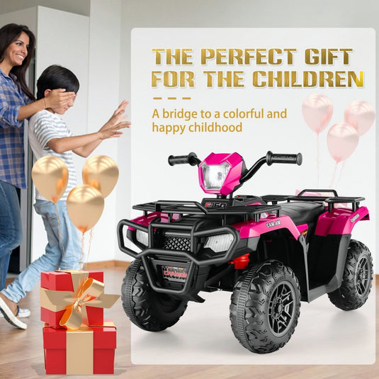 12V Battery Powered Electric ATV Quad Ride-On Car for Kids - Fun and Adventure on Wheels!