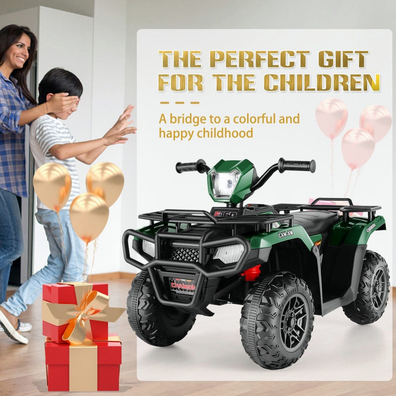 Load image into Gallery viewer, 12V Battery Powered Electric ATV Quad Ride-On Car for Kids - Fun and Adventure on Wheels!
