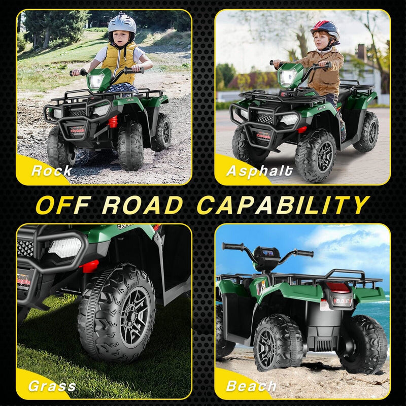 Load image into Gallery viewer, 12V Battery Powered Electric ATV Quad Ride-On Car for Kids - Fun and Adventure on Wheels!
