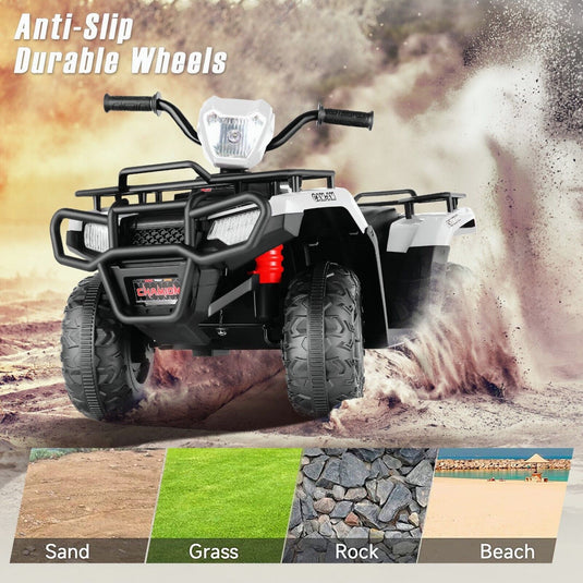 12V Battery Powered Electric ATV Quad Ride-On Car for Kids - Fun and Adventure on Wheels!