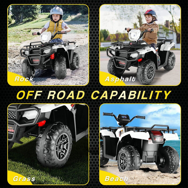 Load image into Gallery viewer, 12V Battery Powered Electric ATV Quad Ride-On Car for Kids - Fun and Adventure on Wheels!
