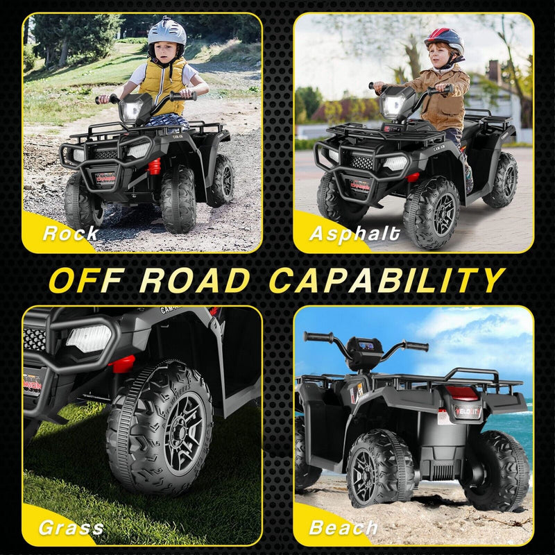 Load image into Gallery viewer, 12V Battery Powered Electric ATV Quad Ride-On Car for Kids - Fun and Adventure on Wheels!

