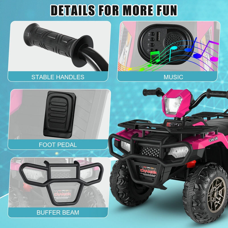 Load image into Gallery viewer, 12V Electric ATV Ride-On Toy Car with USB/MP3 for Kids Ages 3-6
