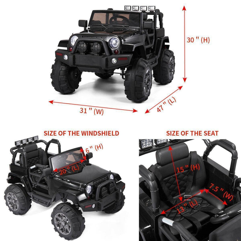 Load image into Gallery viewer, 12V Electric Battery Powered Kids Ride-On Truck with Remote Control - Suitable for Ages 3-8
