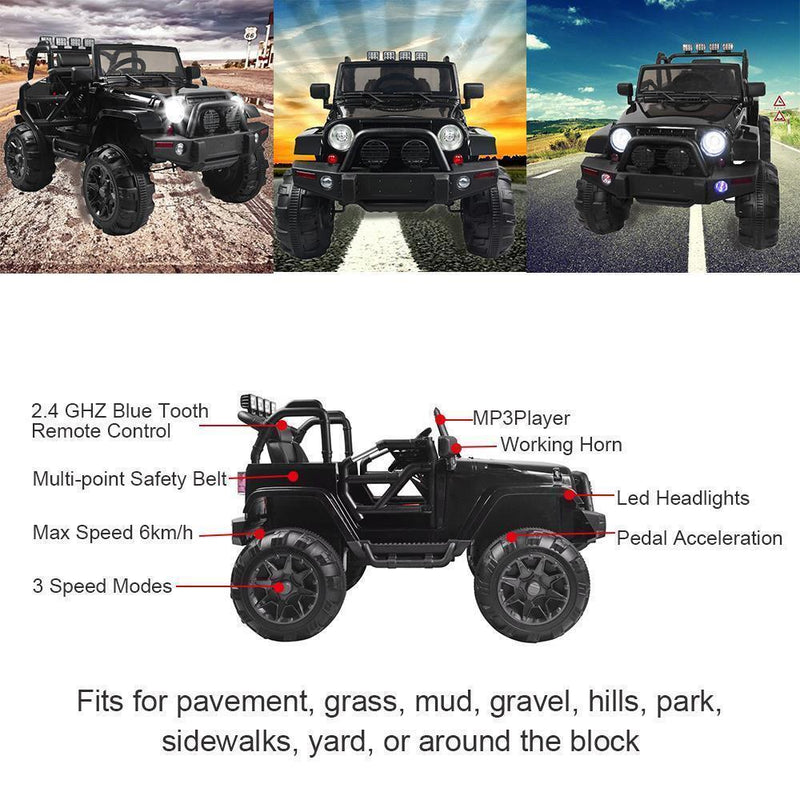 Load image into Gallery viewer, 12V Electric Battery Powered Kids Ride-On Truck with Remote Control - Suitable for Ages 3-8
