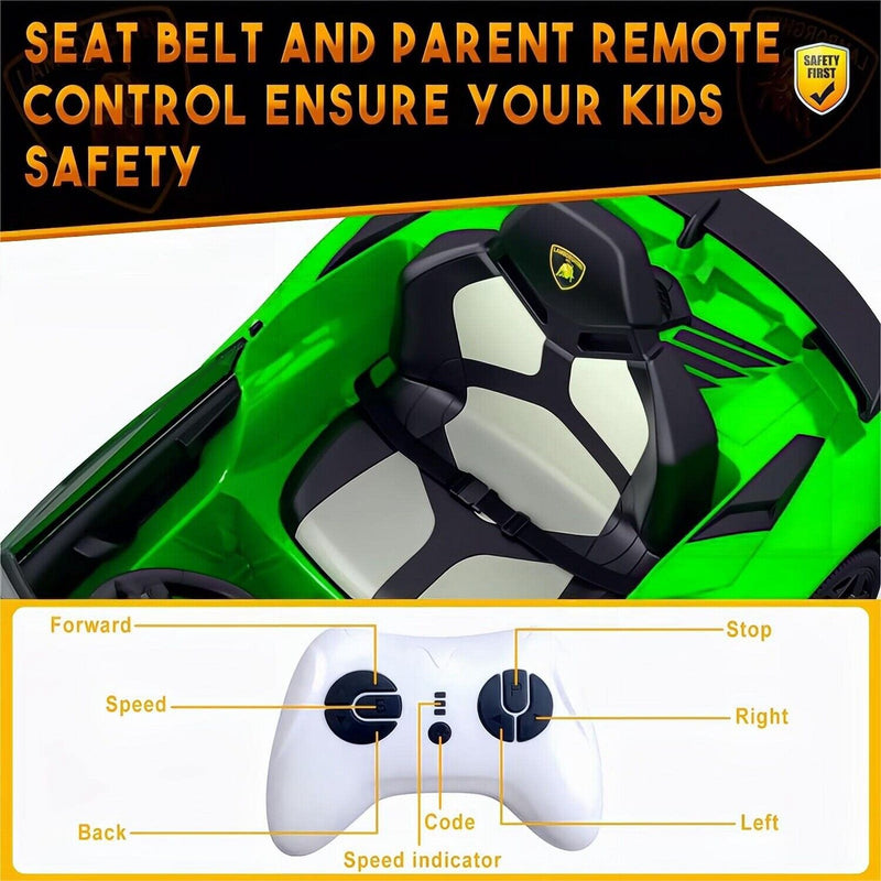 Load image into Gallery viewer, 12V Electric Battery Powered Sports Car for Kids with Remote Control - Green
