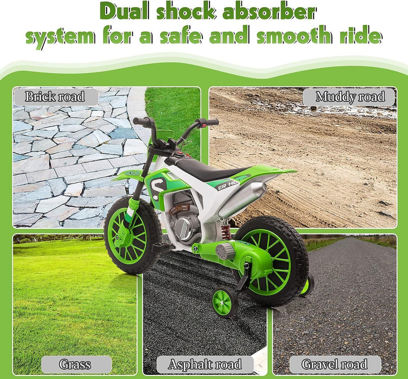 Load image into Gallery viewer, 12V Electric Dirt Bike Ride-On Toy for Kids - Battery Powered Motorbike
