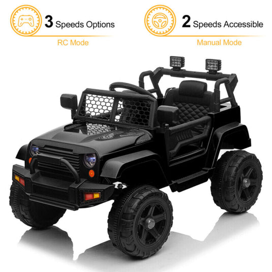 12V Electric Dual Drive Kids Ride On Car Jeep with Remote Control - Perfect Gift for Children