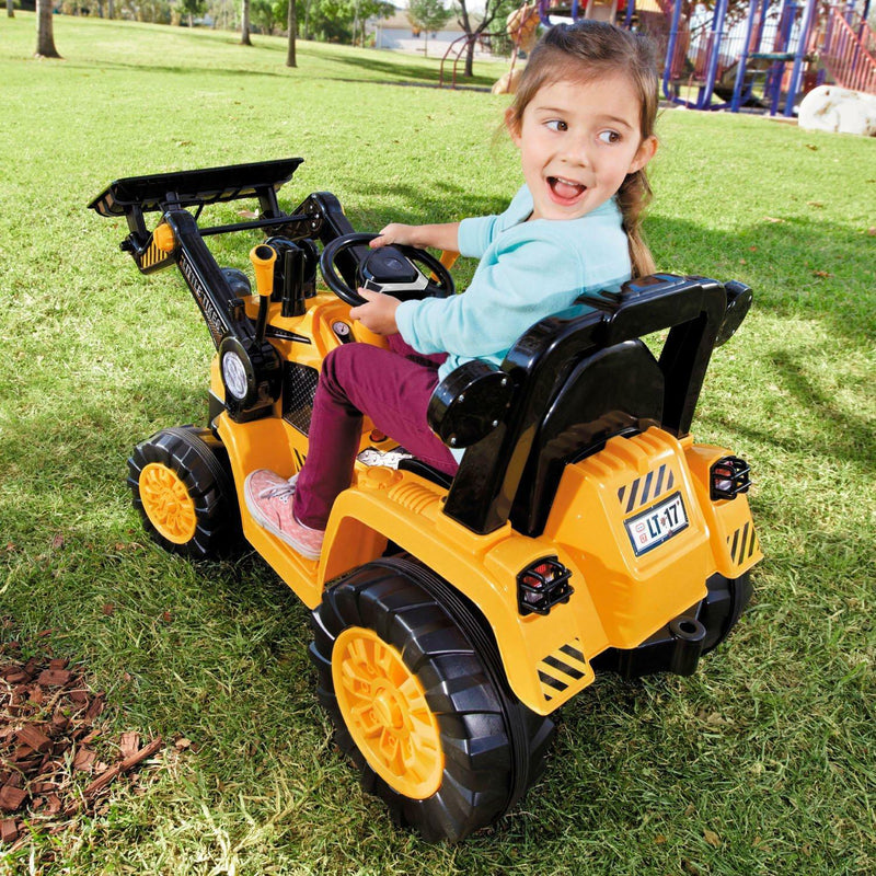 Load image into Gallery viewer, 12V Electric Excavator Digger Scooper Ride-On Toy for Kids - Gender-Neutral Design
