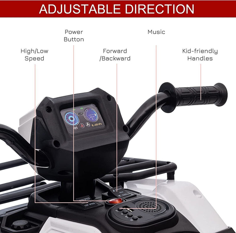 Load image into Gallery viewer, 12V Electric Kids ATV Quad Car - Black, Suitable for Ages 3-6 Years
