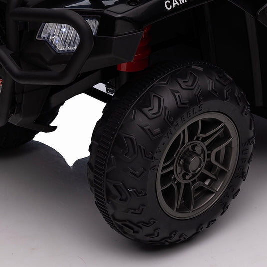 12V Electric ATV Quad for Kids Ages 3-6 in Sleek Black Design