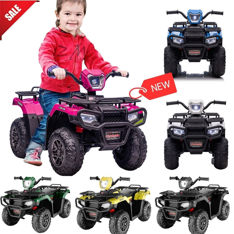Load image into Gallery viewer, 12V Electric Kids ATV Quad Car Truck in Black - Suitable for Ages 3-6 Years
