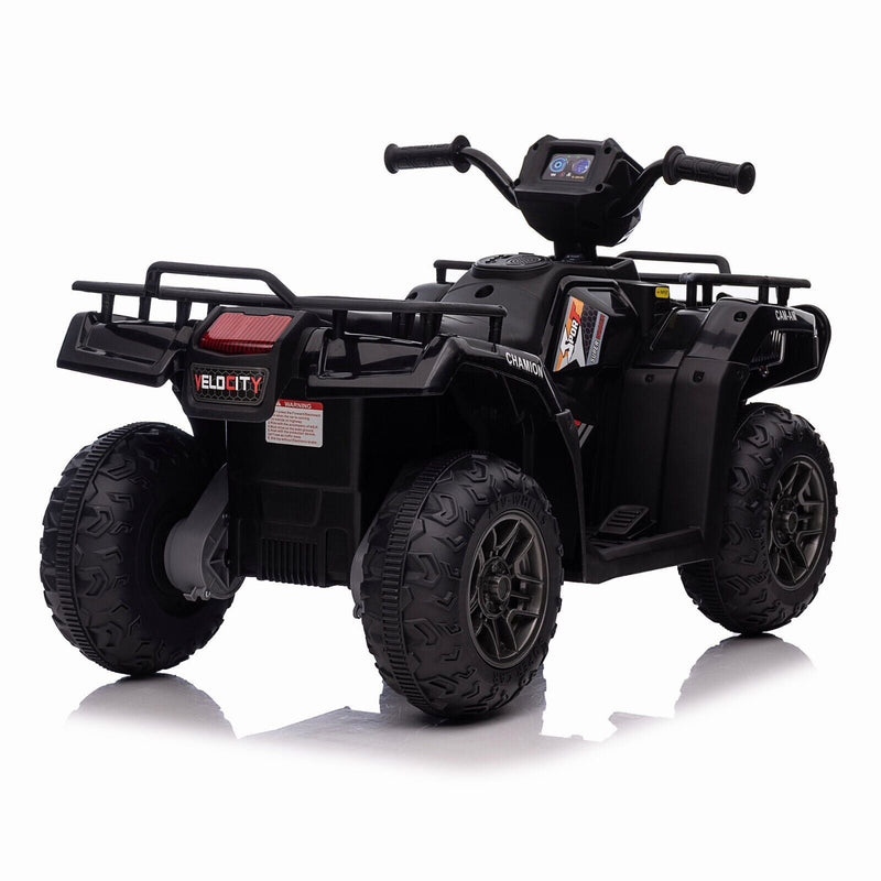 Load image into Gallery viewer, 12V Electric Kids ATV Quad Car Truck in Black - Suitable for Ages 3-6 Years
