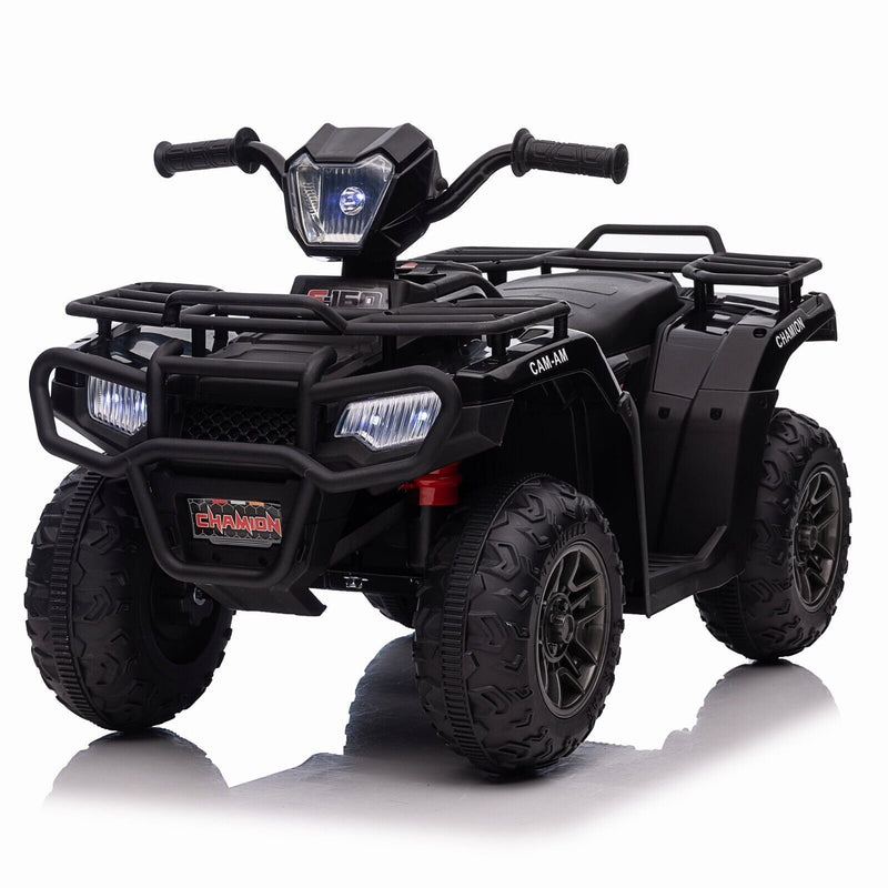 Load image into Gallery viewer, 12V Electric Kids ATV Quad Car Truck in Black - Suitable for Ages 3-6 Years
