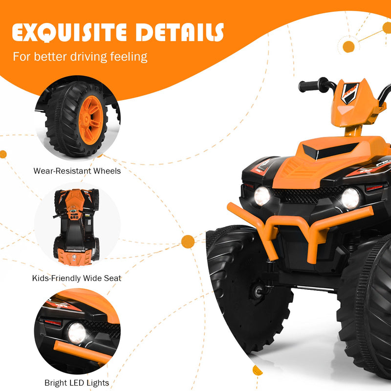 Load image into Gallery viewer, 12V Electric Kids Quad ATV Ride On Car with LED Lights - The Perfect Ride for Your Little One!
