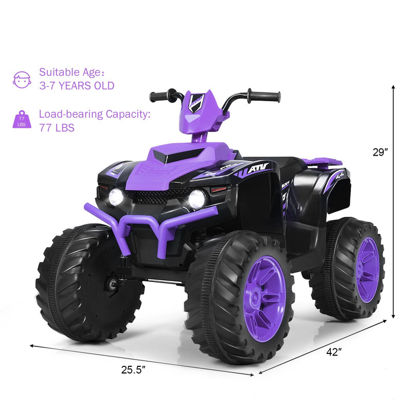 Load image into Gallery viewer, 12V Electric Kids Quad ATV Ride On Car with LED Lights - The Perfect Ride for Your Little One!
