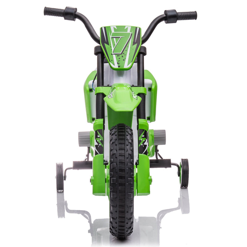 Load image into Gallery viewer, 12V Electric Kids Ride On Dirt Bike with Training Wheels - Motorbike Fun for Little Riders
