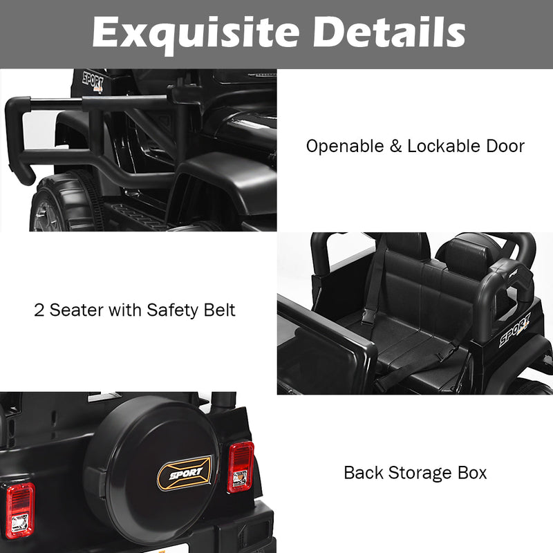 Load image into Gallery viewer, 12V Electric Kids Ride On Jeep Car with Remote Control - Perfect for Little Adventurers!
