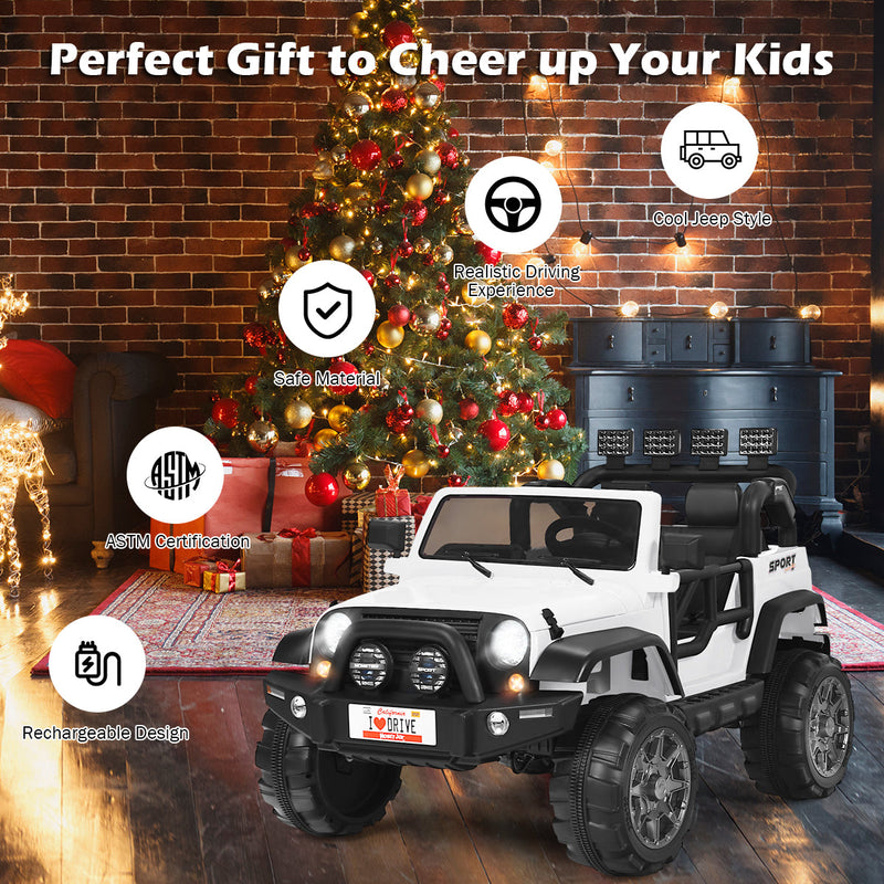 Load image into Gallery viewer, 12V Electric Kids Ride On Jeep Car with Remote Control - Perfect for Little Adventurers!
