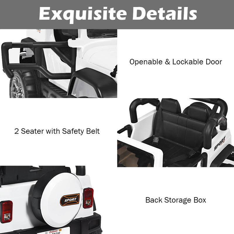 Load image into Gallery viewer, 12V Electric Kids Ride On Jeep Car with Remote Control - Perfect for Little Adventurers!
