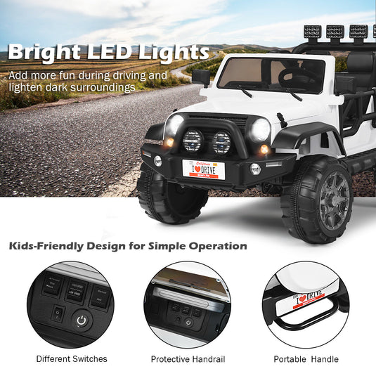 12V Electric Kids Ride On Jeep Car with Remote Control - Perfect for Little Adventurers!