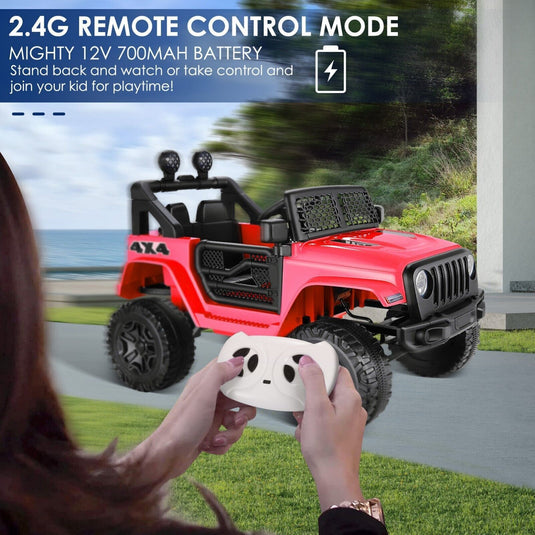 12V Battery Powered Kids Ride On Jeep with Remote Control and Music