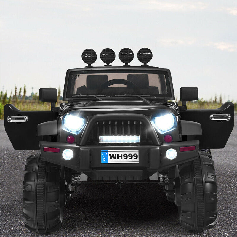 Load image into Gallery viewer, 12V Electric Kids Ride-On Truck with MP3 and Remote Control - Black
