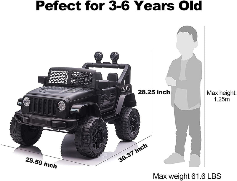 Load image into Gallery viewer, 12V Electric Kids Ride On Truck with Remote Control and LED Lights
