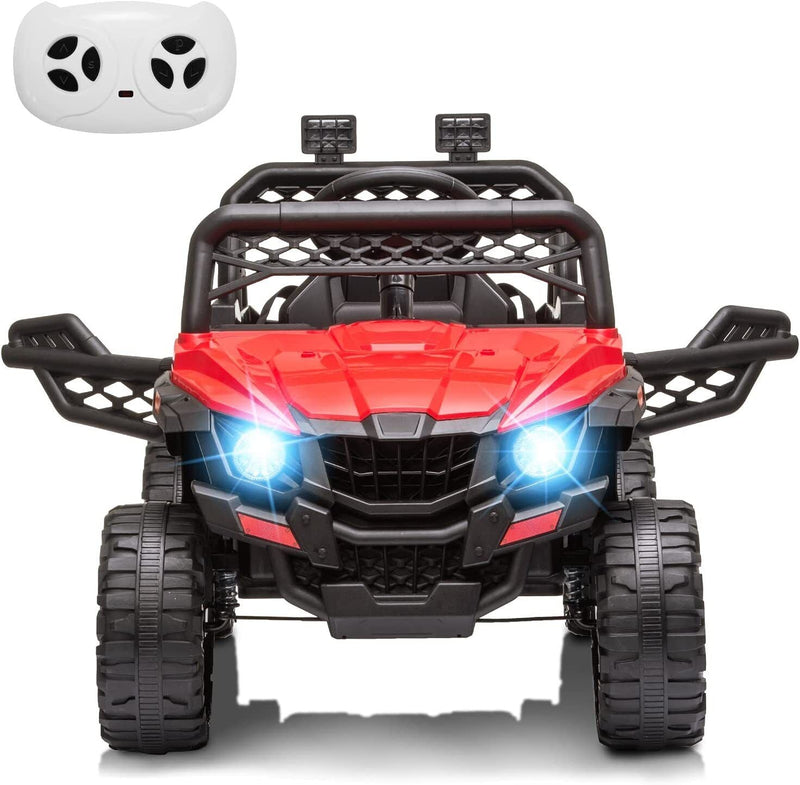 Load image into Gallery viewer, 12V Electric Kids Truck Car with Remote Control, FM/LED Lights - Perfect Xmas Gift!

