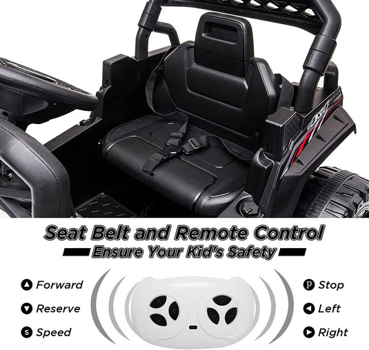 12V Electric Kids Truck Car with Remote Control, FM/LED Lights - Perfect Xmas Gift!