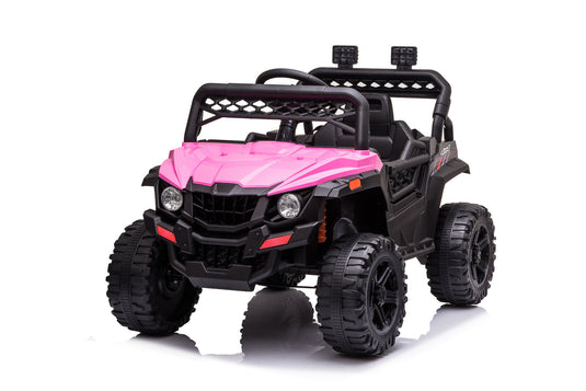 12V Electric Kids Truck Car with Remote Control, FM/LED Lights - Perfect Xmas Gift!