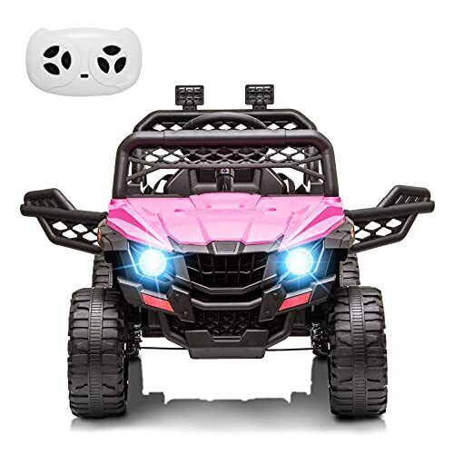 Load image into Gallery viewer, 12V Electric Kids Truck Car with Remote Control, FM/LED Lights - Perfect Xmas Gift!
