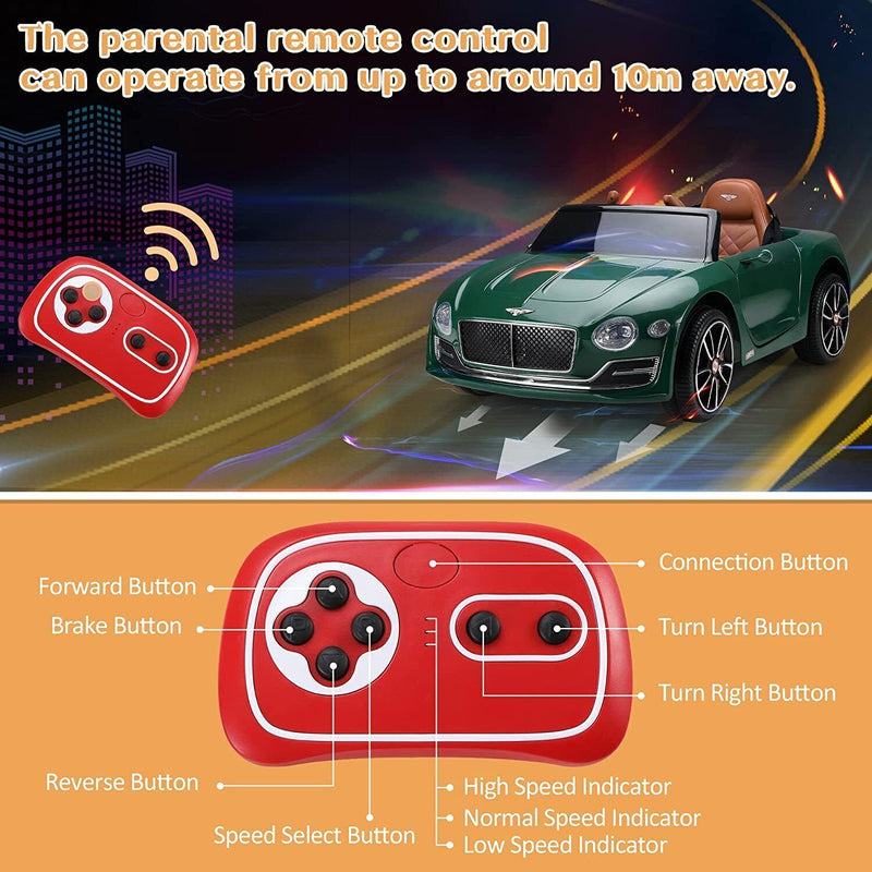 Load image into Gallery viewer, 12V Battery Powered Bentley Style Kids Ride On Car with Remote Control
