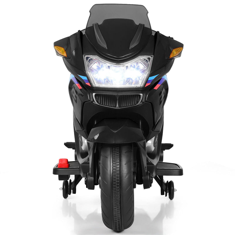 Load image into Gallery viewer, 12V Electric Motor Bike for Kids with LED Lights - Black
