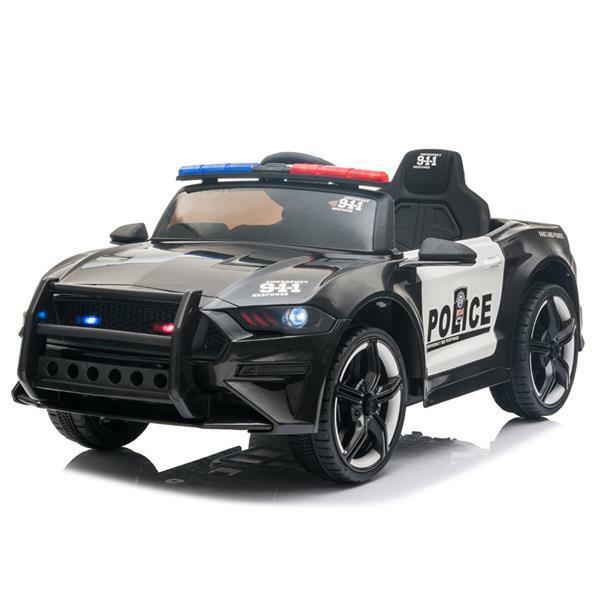 Load image into Gallery viewer, 12V Electric Police Car Truck for Kids with 3 Speeds and Remote Control
