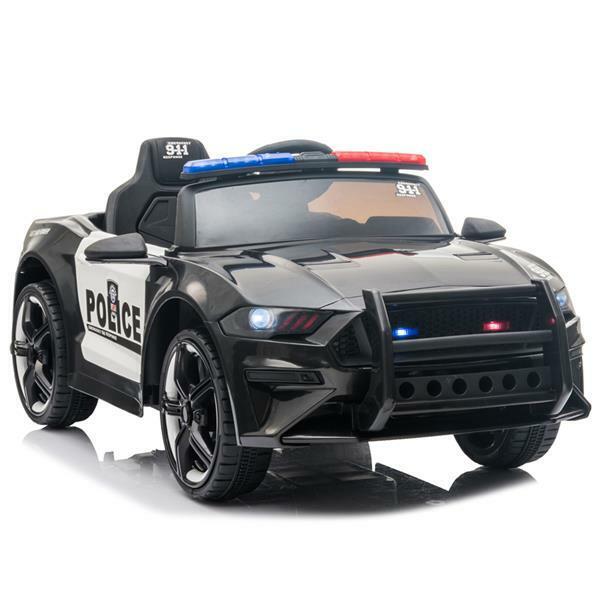 Load image into Gallery viewer, 12V Electric Police Car Truck for Kids with 3 Speeds and Remote Control
