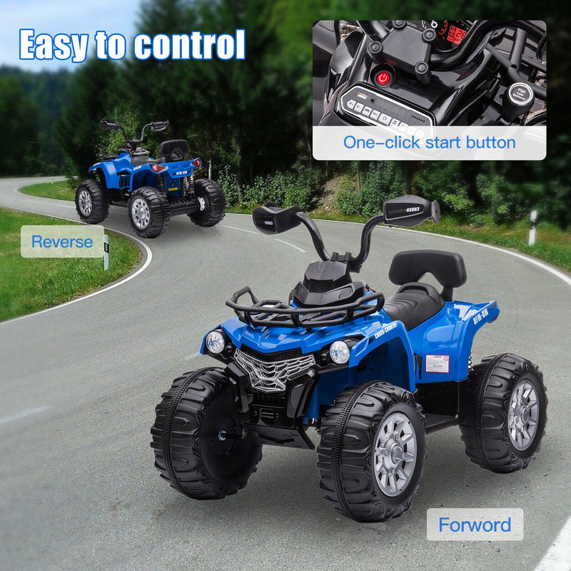 Load image into Gallery viewer, 12V Electric Quad ATV for Kids with Fat Tires - Battery Powered 4-Wheeler Truck
